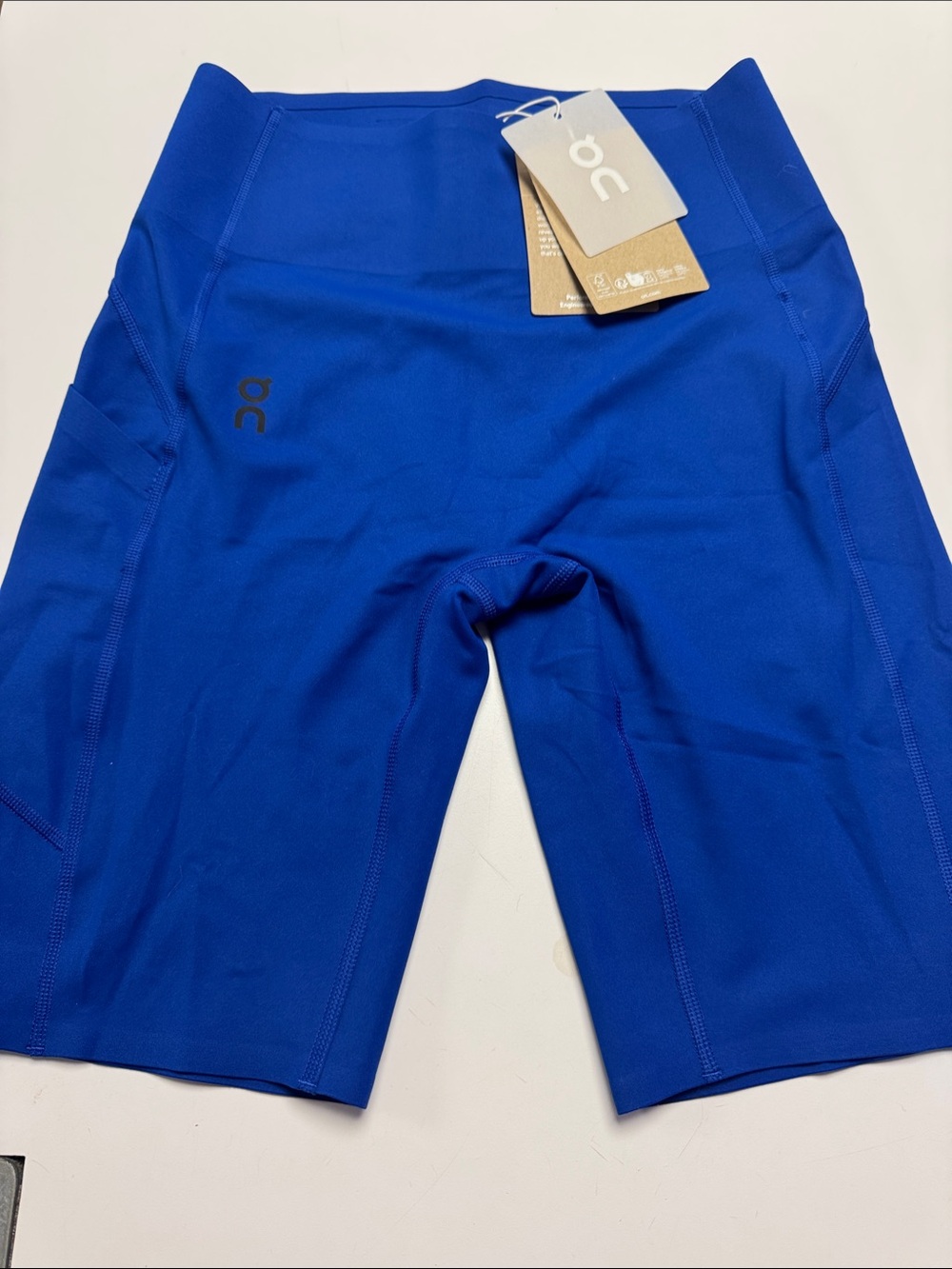 On Running Women's Cobalt Blue High-Waist Athletic Shorts